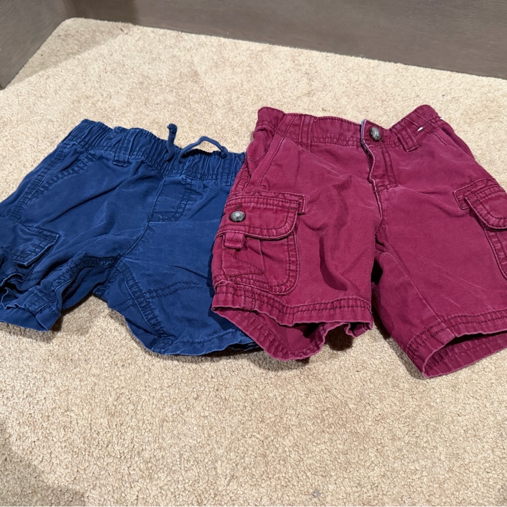 Gymboree Kids Cargo Shorts - Blue and Red